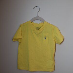 Polo by Ralph Lauren Kids V-Neck Yellow Tee